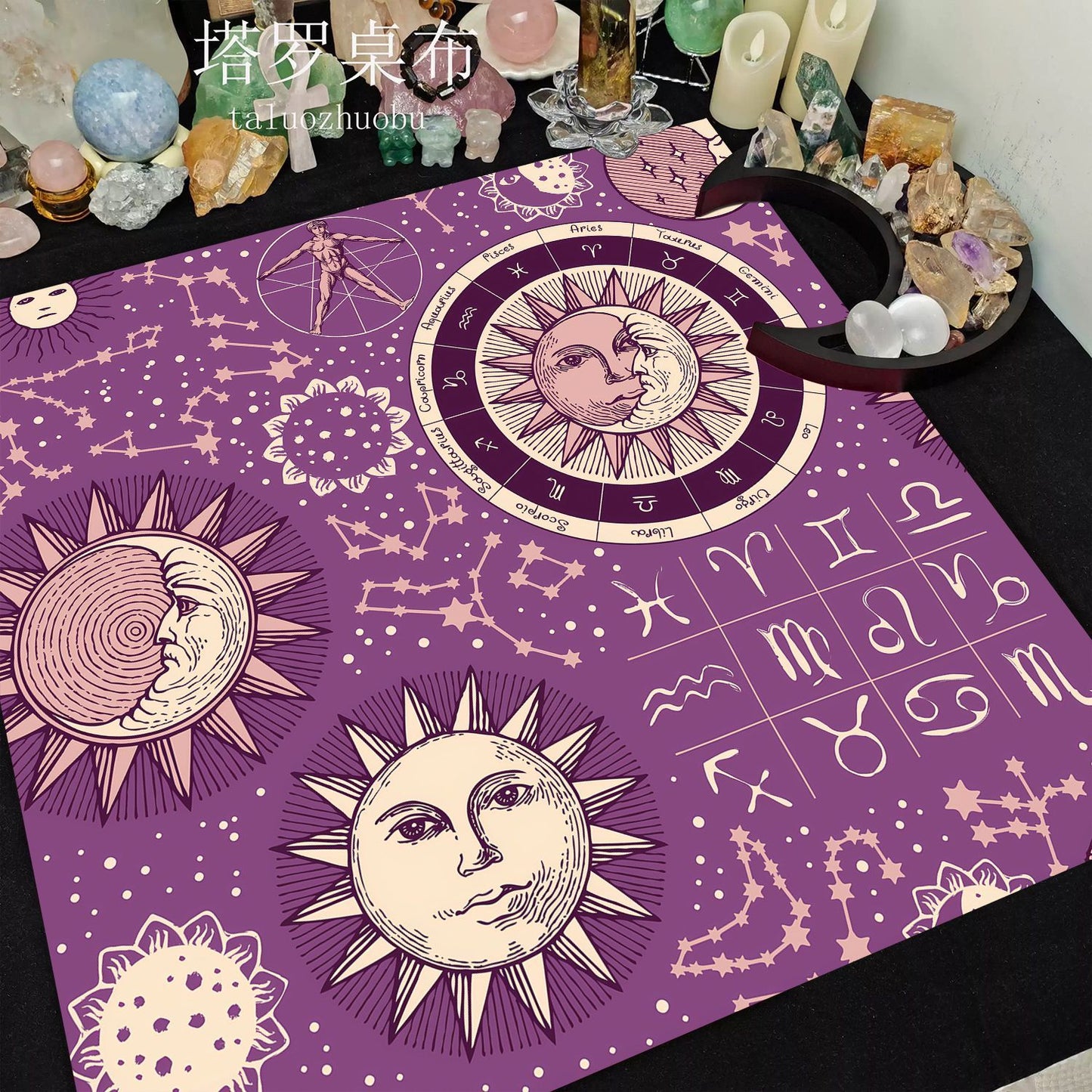 A Sun and Moon Magic Array Tablecloth