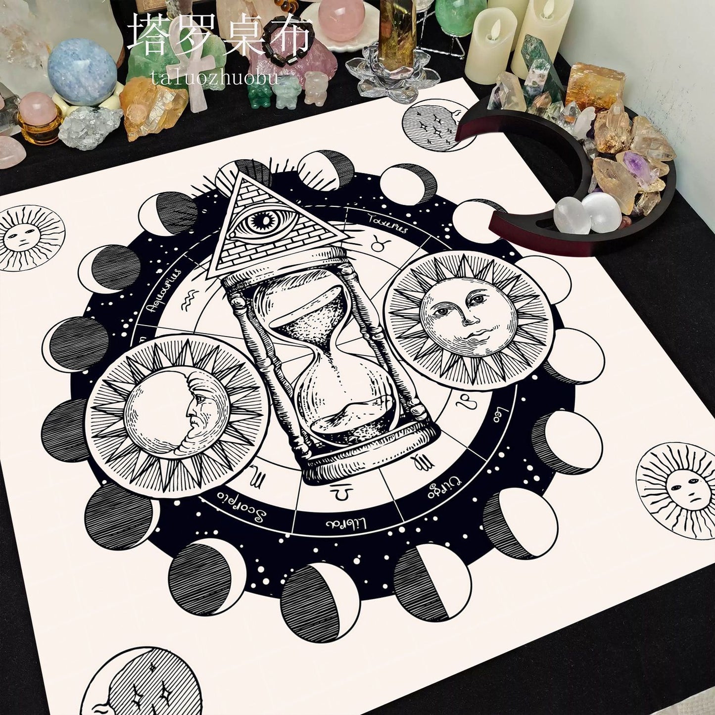 A Sun and Moon Magic Array Tablecloth