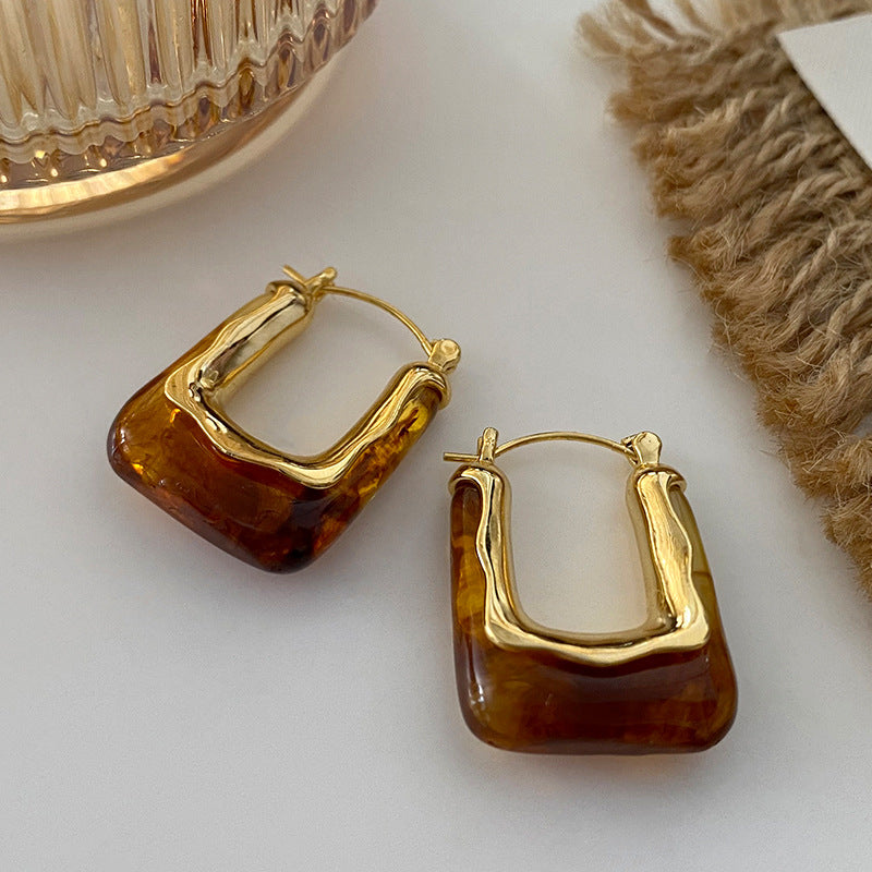 Square Maillard earrings