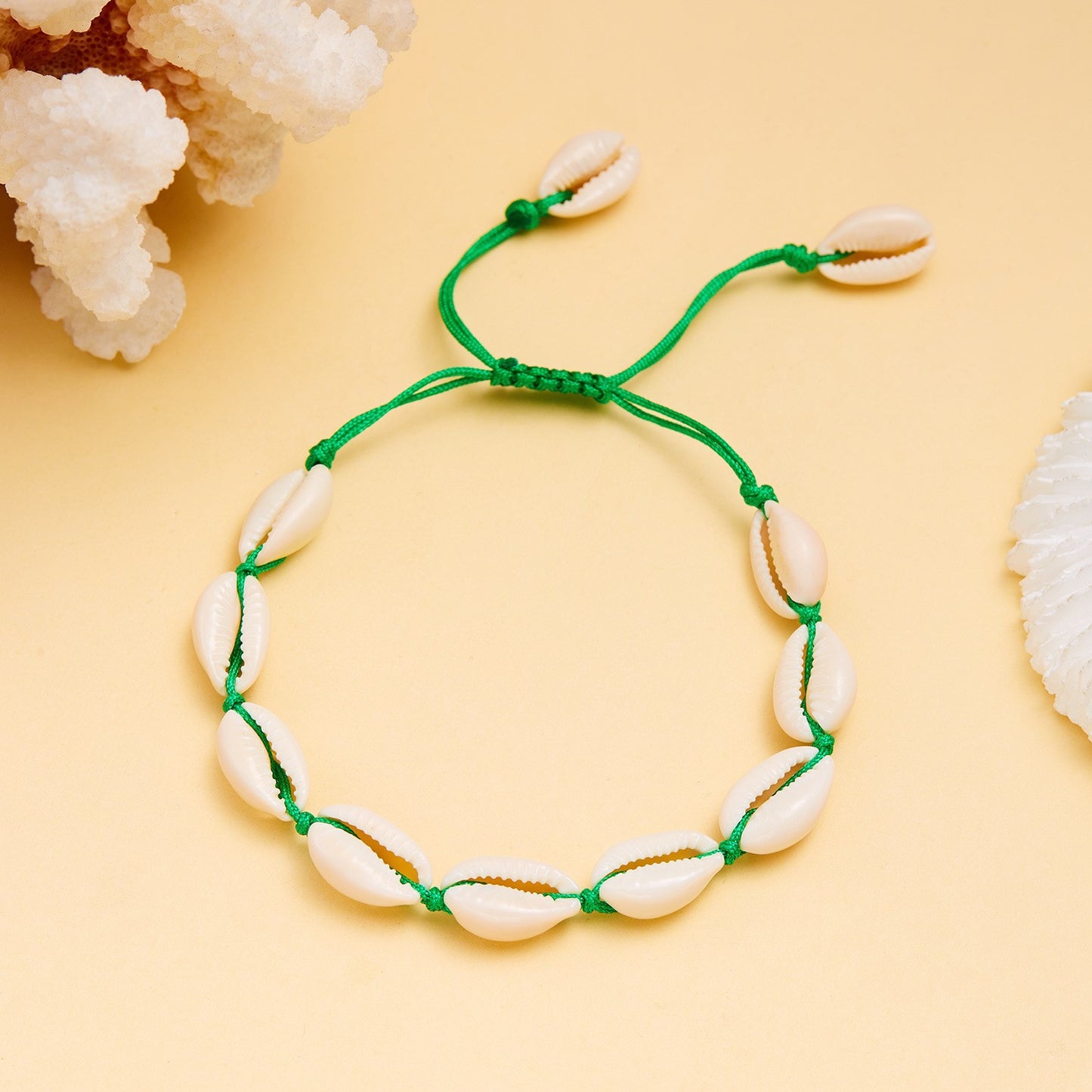 Bohemian Starfish Shell Conch Rice Bead Bracelet