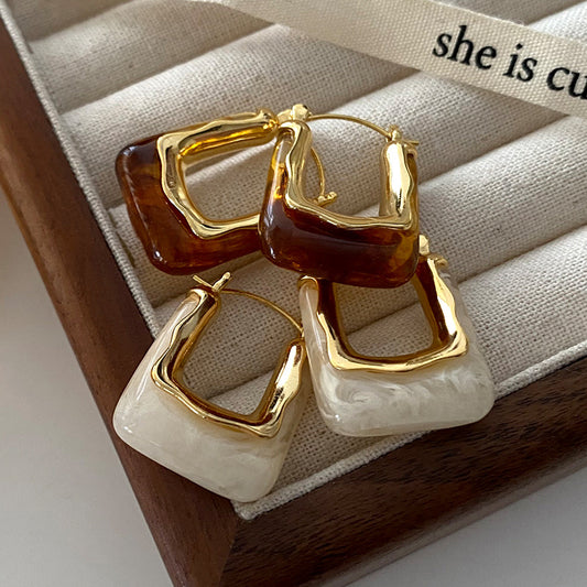 Square Maillard earrings