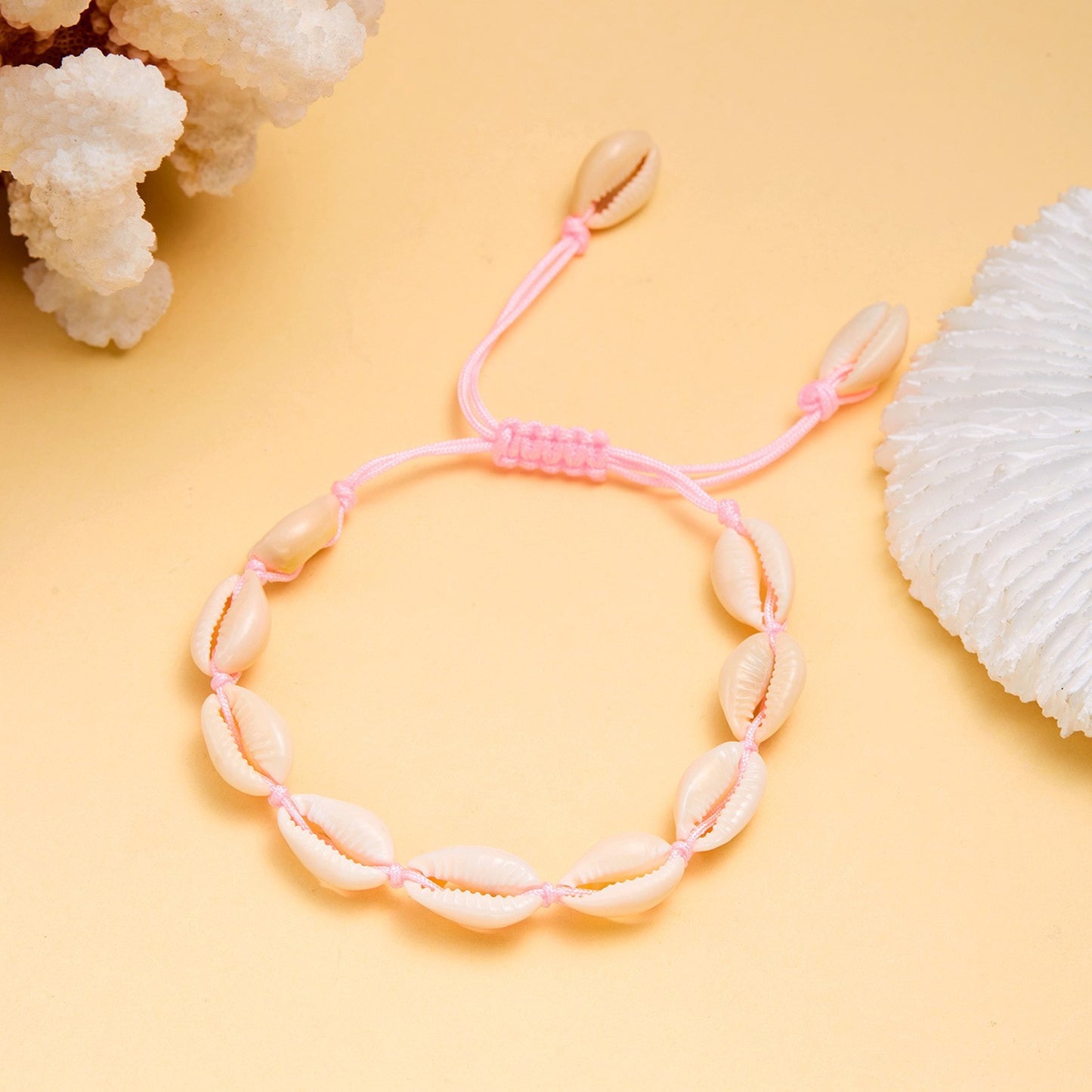 Bohemian Starfish Shell Conch Rice Bead Bracelet