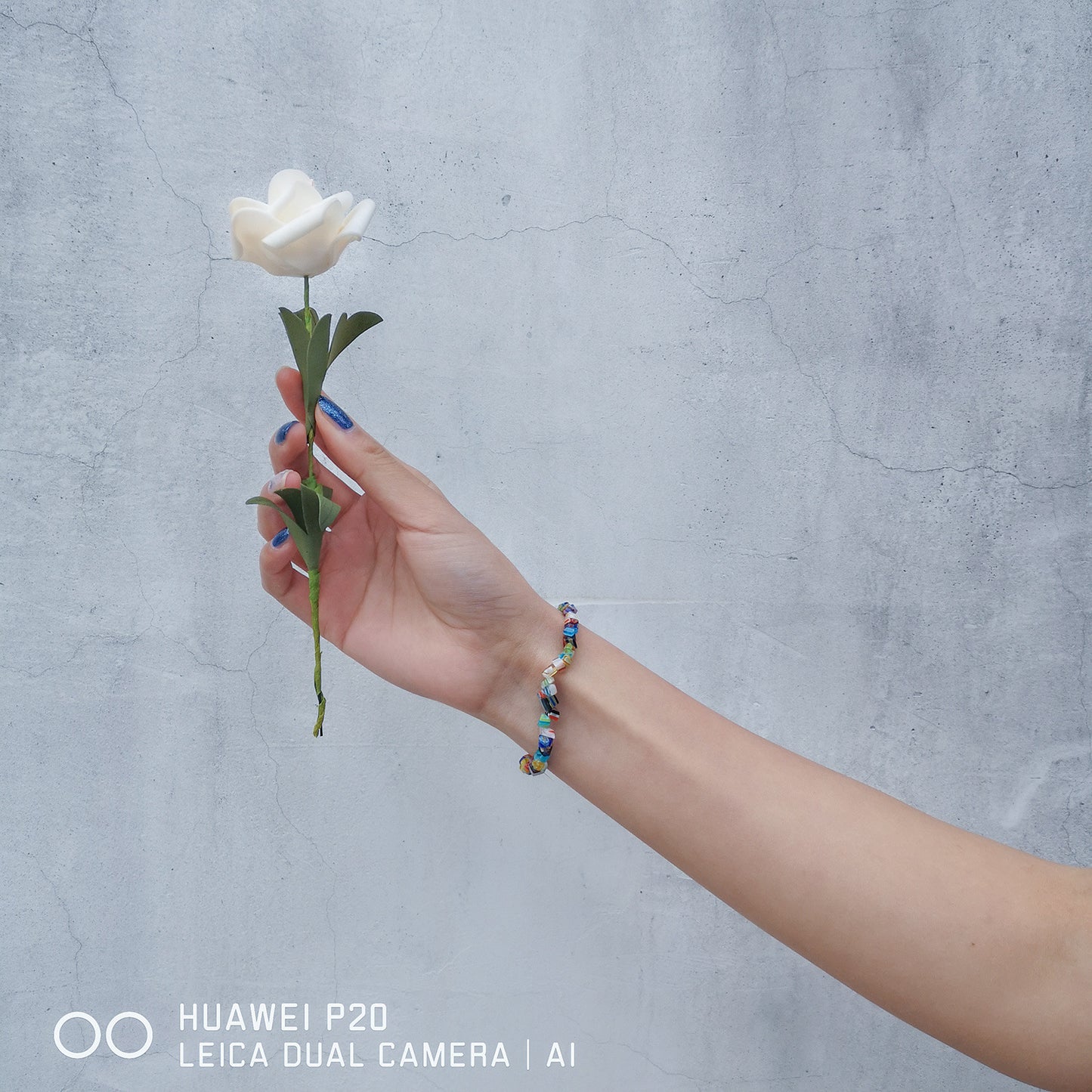 Colorful irregular glazed gravel bracelet