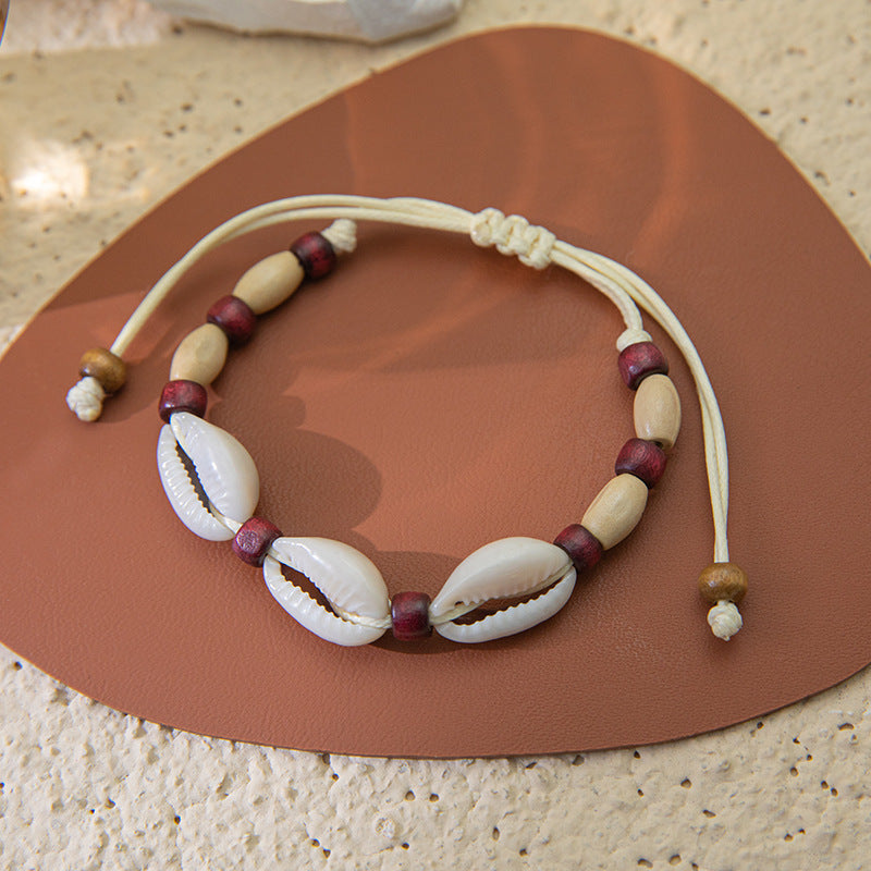 Bohemian Starfish Shell Conch Rice Bead Bracelet