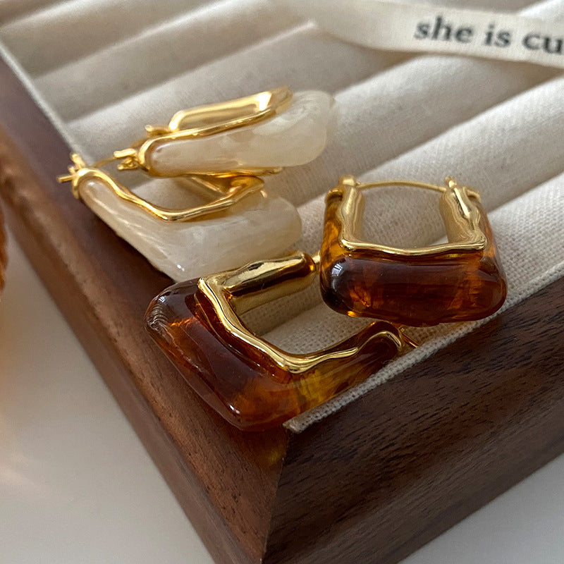 Square Maillard earrings