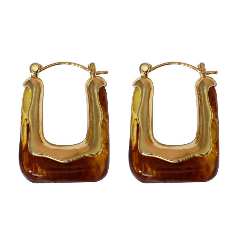 Square Maillard earrings